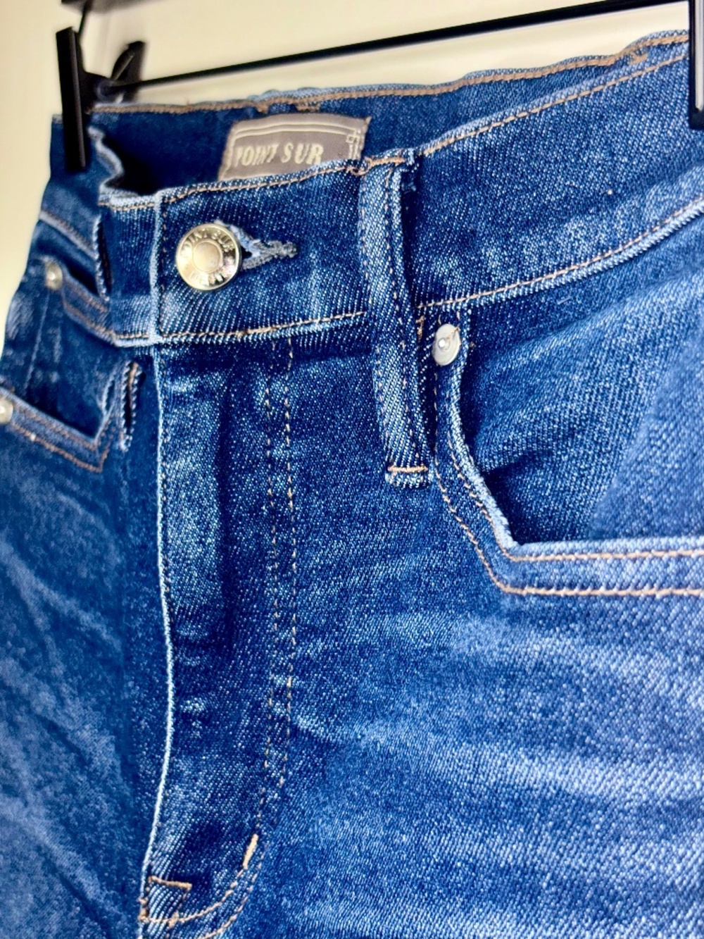 J.Crew Point Sur Hightower 10" Straight Jeans Size 28 Blue Stretch Denim